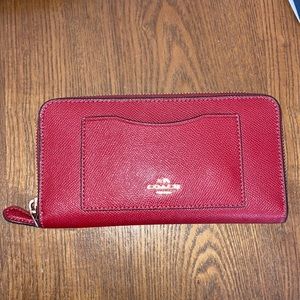 Red Coach Wallet